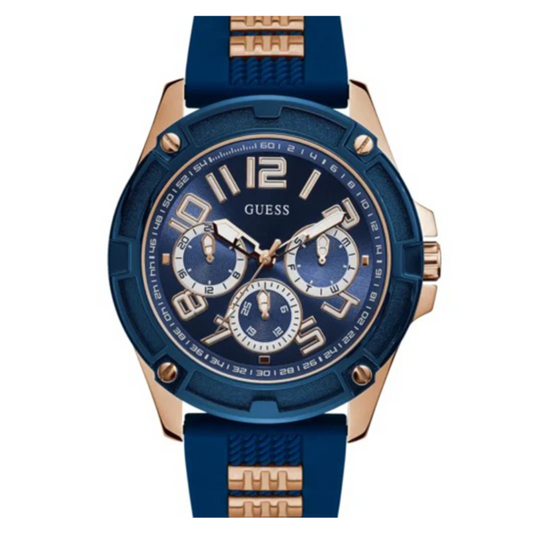 GUESS WATCH GW0051G3 DARK BLUE&ROSE GOLD FOR MEN in Egypt