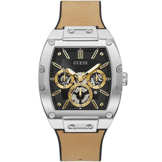 GUESS WATCH W0202G3 BROWN&SILVER FOR MEN in Egypt