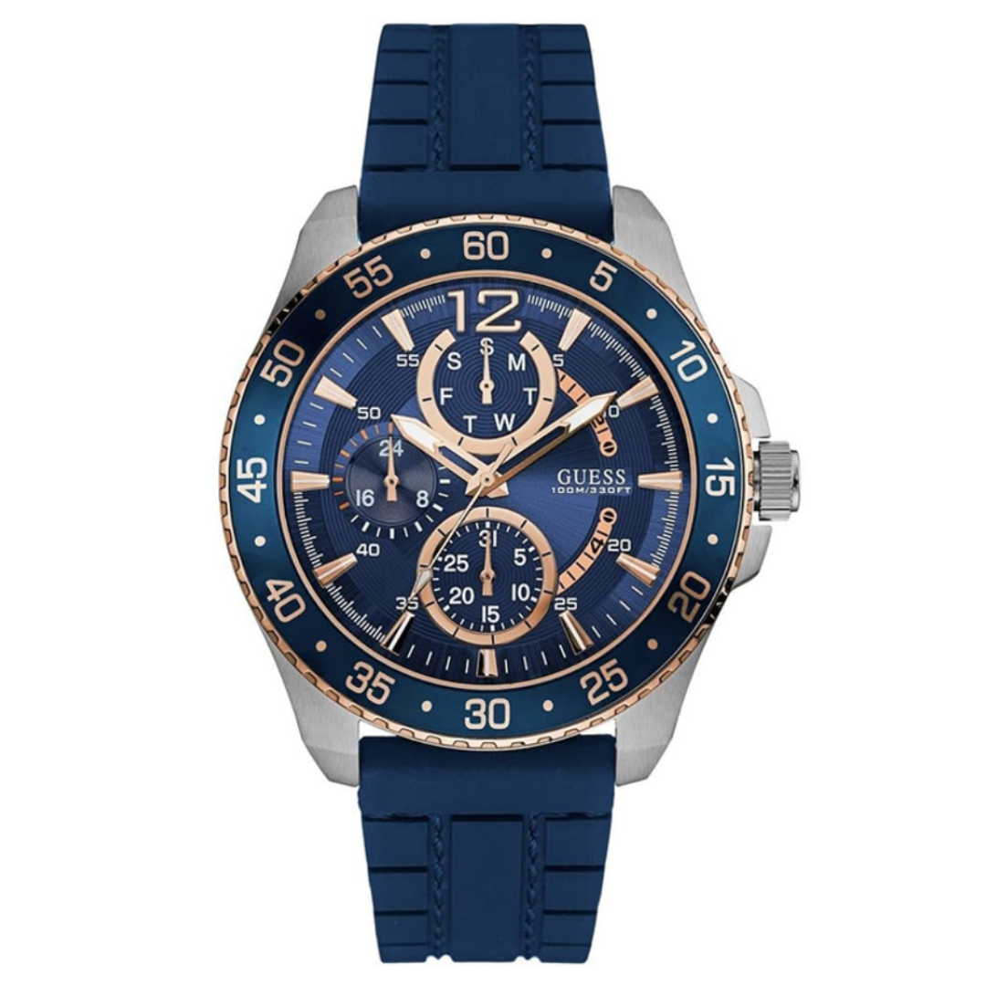GUESS WATCH W0798G2 DARK BLUE&SILVER FOR MEN in Egypt