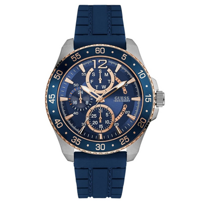 GUESS WATCH W0798G2 DARK BLUE&SILVER FOR MEN in Egypt
