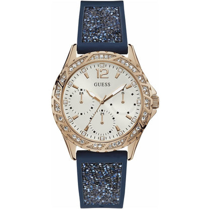 GUESS WATCH W1096L4 DARK BLUE ROSE GOLD FOR WOMEN in Egypt
