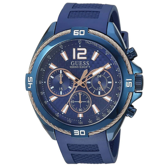 GUESS WATCH W1168G4 DARK BLUE FOR MEN in Egypt