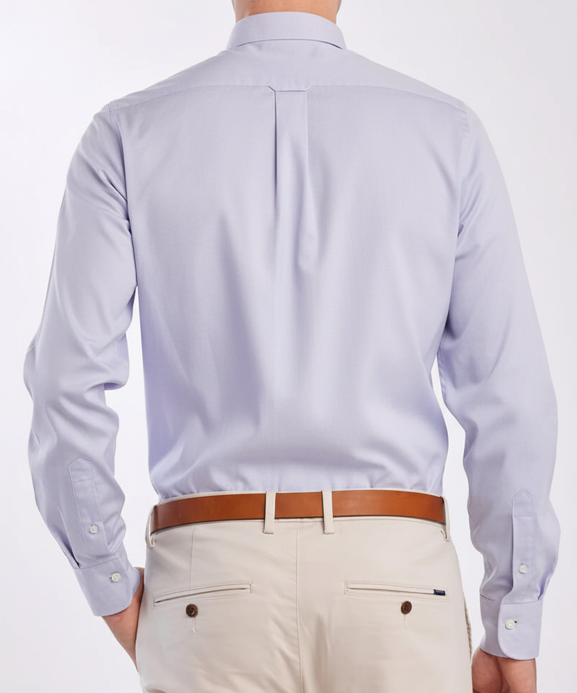 G.a.N-T. Regular Fit Shirt Long Sleeves Pale Purple