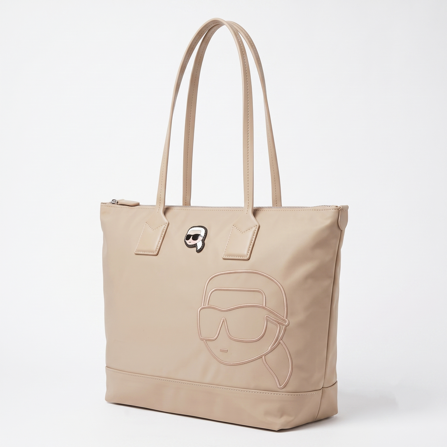 K.A-R.L L.A.G.E-R.F.E.L.D SHOULDER BAG BEIGE FOR WOMEN
