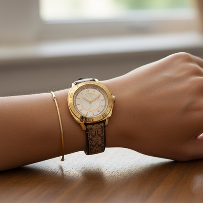 C-O-A-C-H WATCH GOLD FOR WOMEN
