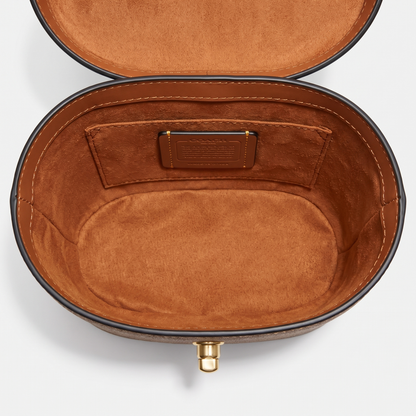 C-O-A-C-H MAKEUP BAG CBQ35 HAVAN MONOGRAM&BLACK FOR WOMEN
