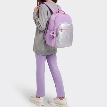 K.I.P.L.I-N.G BACKPACK KI5210 METAL PURPLE