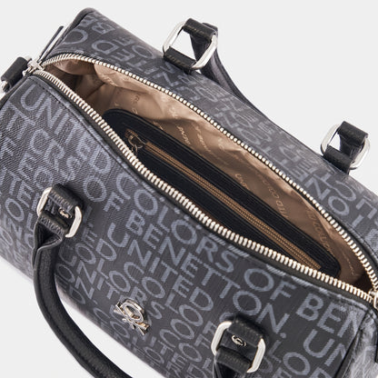 U.n.i.t.e.d C.o.l.o.r.s of B.e.n.e.t.t.o.n CROSSBODY BAG BLACK MONOGRAM FOR WOMEN
