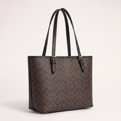 C-O-A-C-H SHOULDER BAG CC402 BROWN MONOGRAM FOR WOMEN