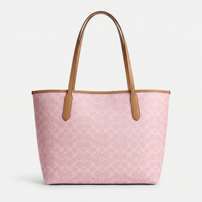 C-O-A-C-H SHOULDER BAG CV976 PINK MONOGRAM FOR WOMEN
