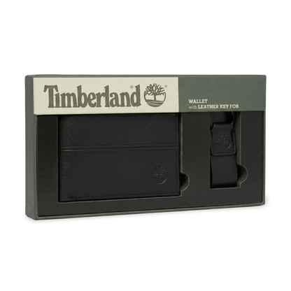 T-I-M-B-E-R-L-A-N-D WALLET&KEY CHAIN NP0325/08 BLACK FOR MEN