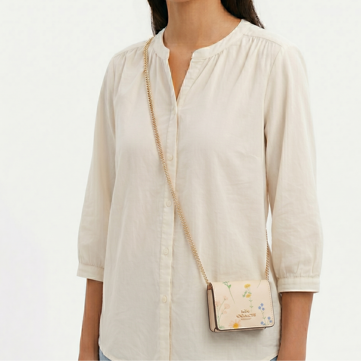 C-O-A-C-H WALLET C0061 OFF WHITE FOR WOMEN