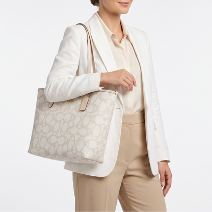 C-O-A-C-H SHOULDER BAG CBH89 BEIGE(IVORY)MONOGRAM FOR WOMEN