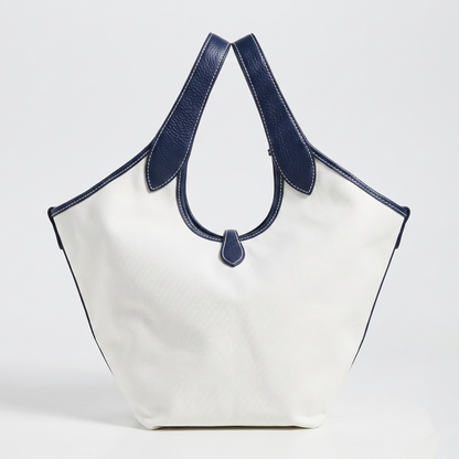 P-O-L-O R-A-L-P-H L-A-U-R-E-N CROSSBODY BAG WHITE&NAVY BLUE