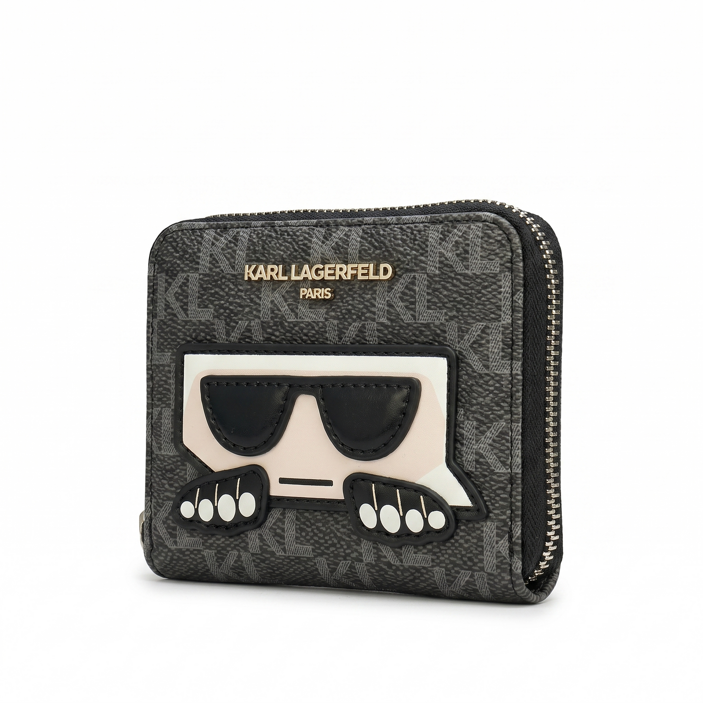 K.A-R-L L.A.G.E-R.F.E-L.D WALLET Gray FOR WOMEN