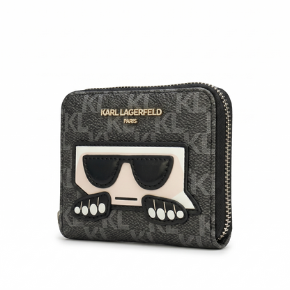 K.A-R-L L.A.G.E-R.F.E-L.D WALLET Gray FOR WOMEN