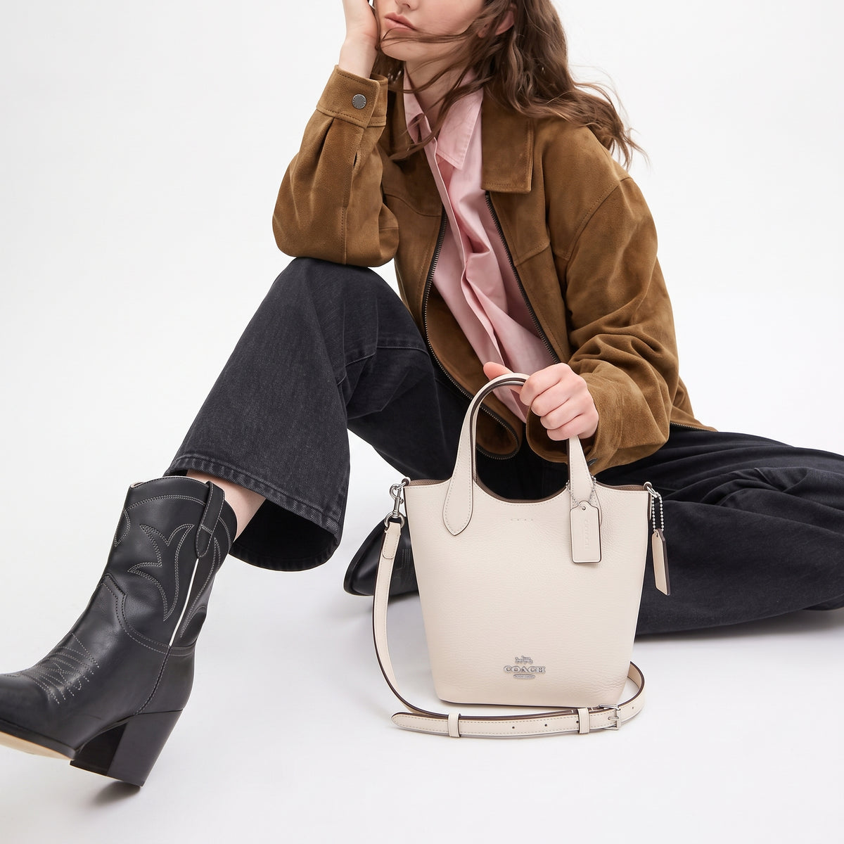 C-O-A-C-H CROSSBODY BAG CR168 OFF WHITE FOR WOMEN