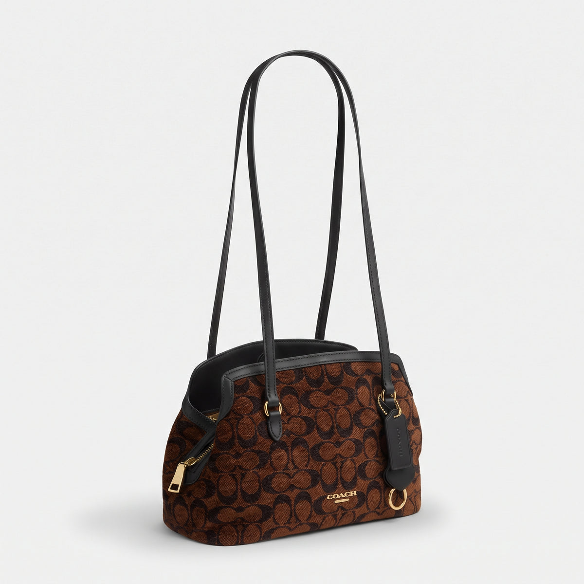 C-O-A-C-H SHOULDER BAG CFP36 BROWN MONOGRAM FOR WOMEN