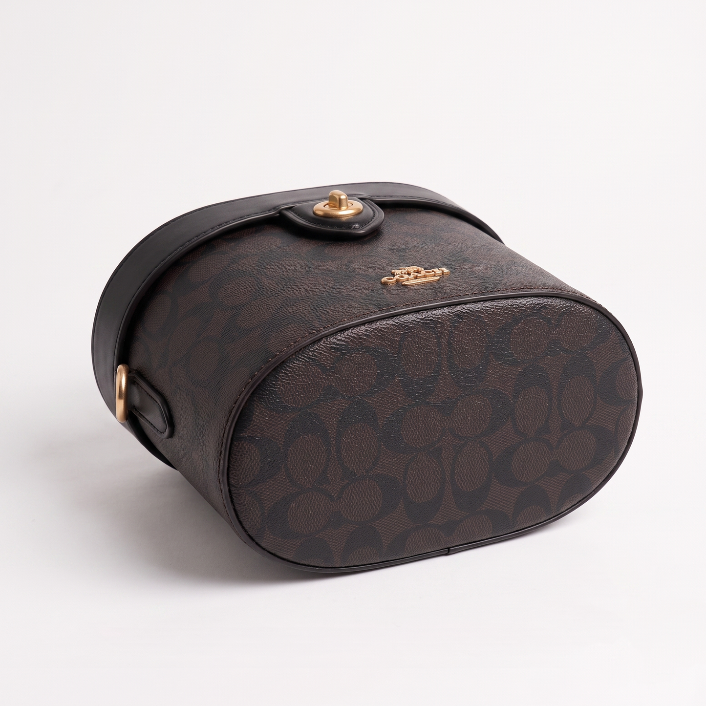 C-O-A-C-H MAKEUP BAG CBQ35 BROWN MONOGRAM&BLACK FOR WOMEN