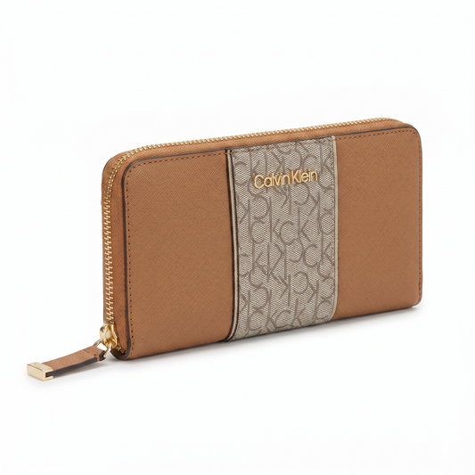 C-A-L-V-I-N K-L-E-I-N WALLET BROWN FOR WOMEN