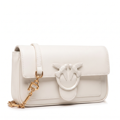 P-I-N-K-O CROSSBODY BAG OFF WHITE FOR WOMEN