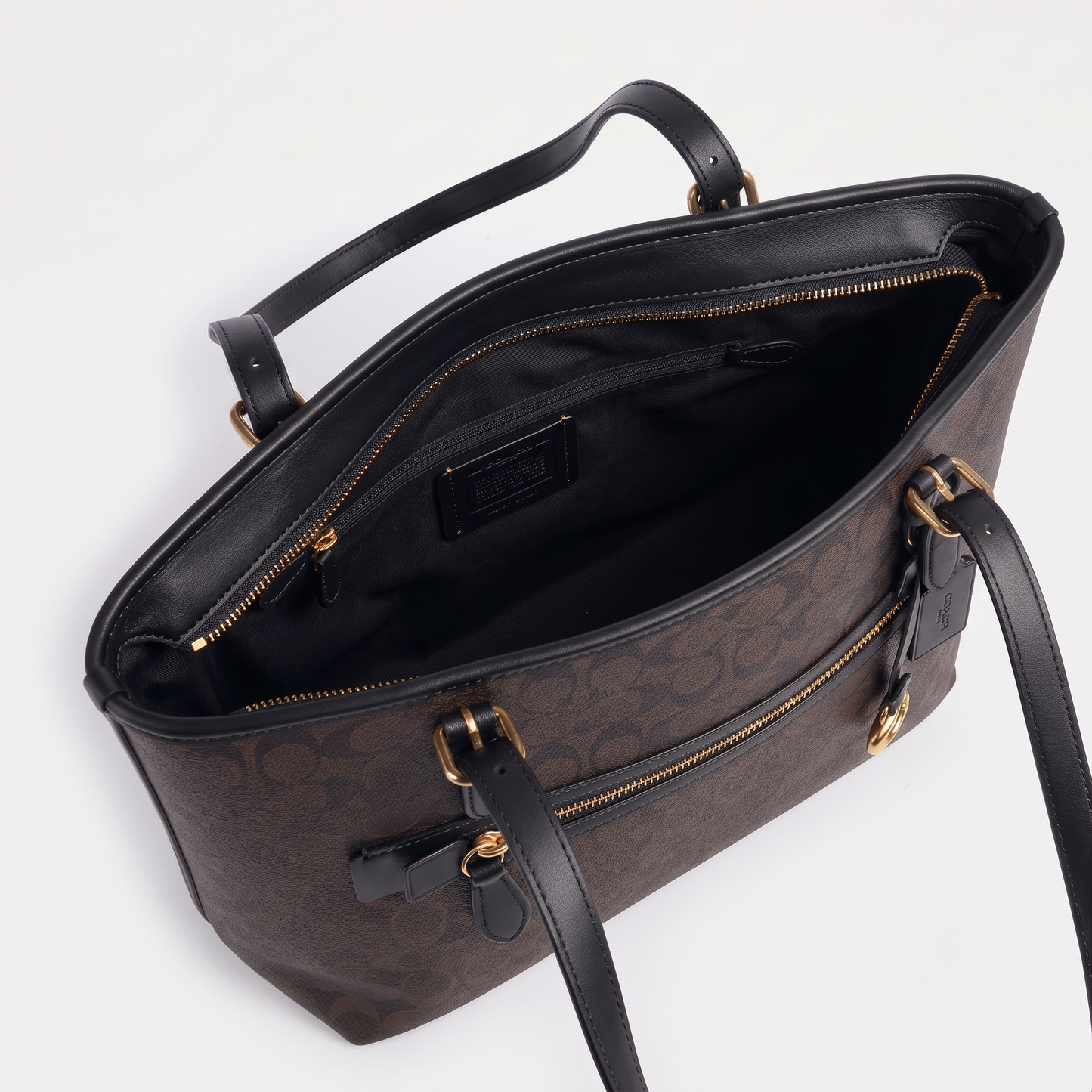 C-O-A-C-H SHOULDER BAG CC402 BROWN MONOGRAM FOR WOMEN