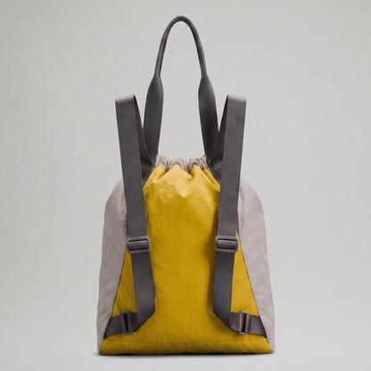 L-U-L-L-L-E-M-O-N BACKPACK BAG LW9DP6S YELLOW&GREY FOR WOMEN