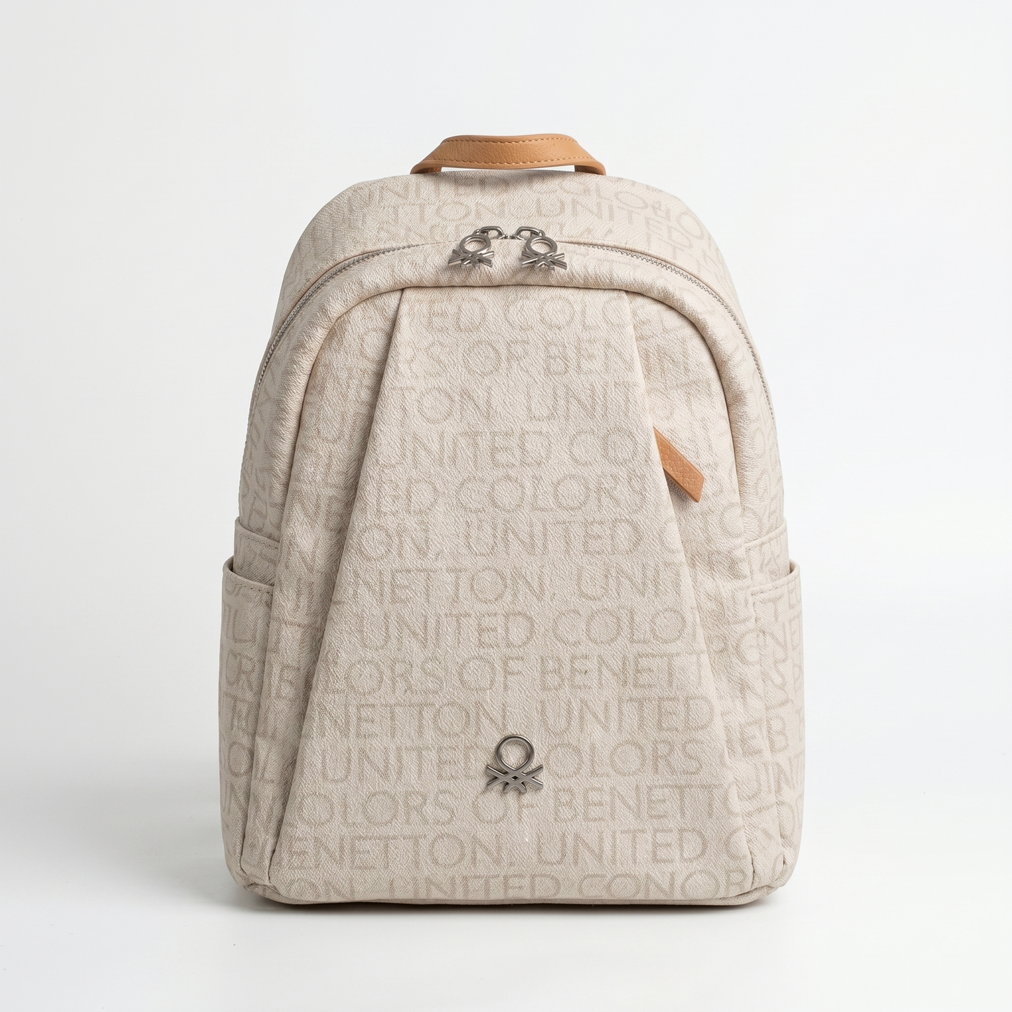 U.n.i.t.e.d C.o.l.o.r.s of B.e.n.e.t.t.o.n BACKPACK BAG BEIGE MONOGRAM FOR WOMEN