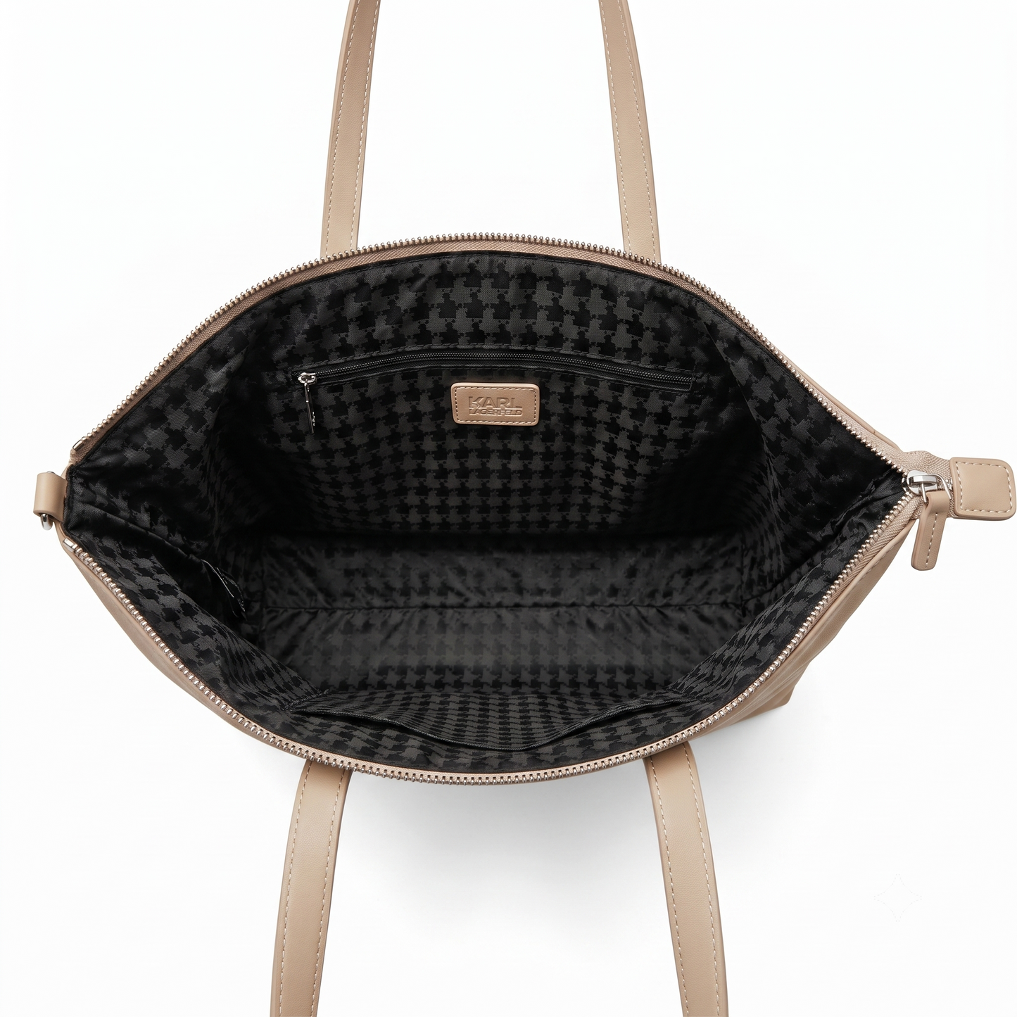 K.A-R.L L.A.G.E-R.F.E.L.D SHOULDER BAG BEIGE FOR WOMEN