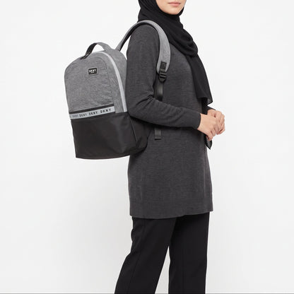 D-K-N-Y BACKPACK BAG DKNY-068B BLACK & GRAY