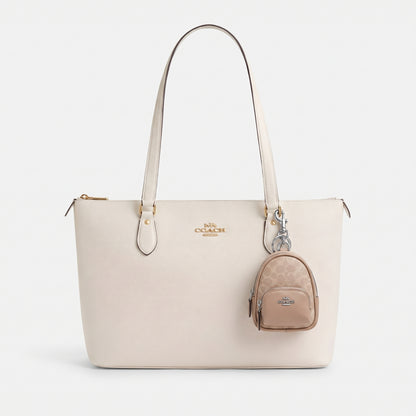 C-O-A-C-H WALLET & KEY CHAIN C7803 SAND TAUPE FOR WOMEN