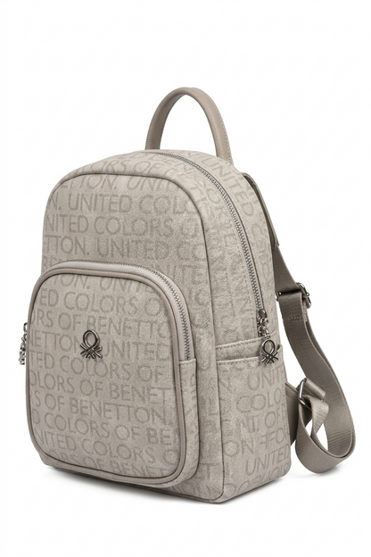 U.n.i.t.e.d C.o.l.o.r.s of B.e.n.e.t.t.o.n BACKPACK BAG BEIGE MONOGRAM FOR WOMEN