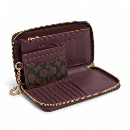 C-O-A-C-H WALLET&CARDHOLDER CBZ99 BROWN MONOGRAM FOR WOMEN