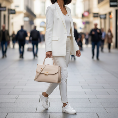 K.A-R.L L.A.G.E-R.F.E.L.D CROSSBODY BAG BEIGE FOR WOMEN