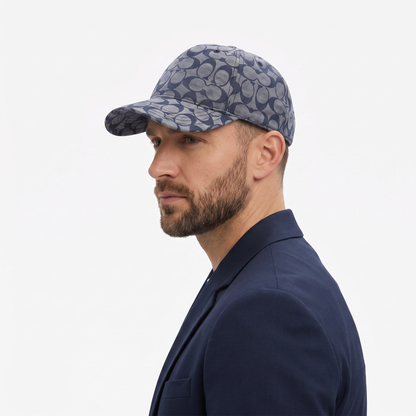C-O-A-C-H CAP C1496 BLUE MONOGRAM