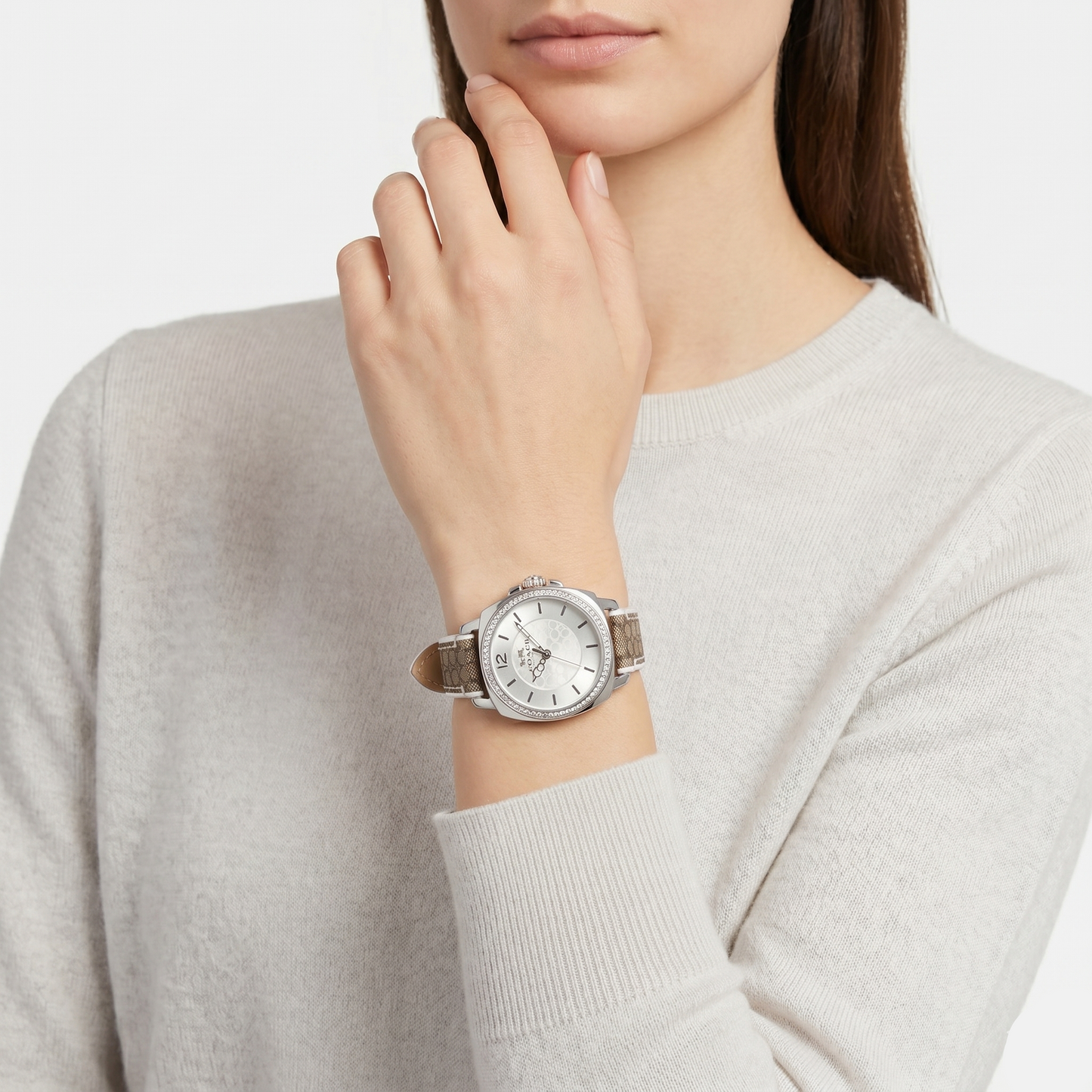 C-O-A-C-H WATCH 14503148 SILVER FOR WOMEN