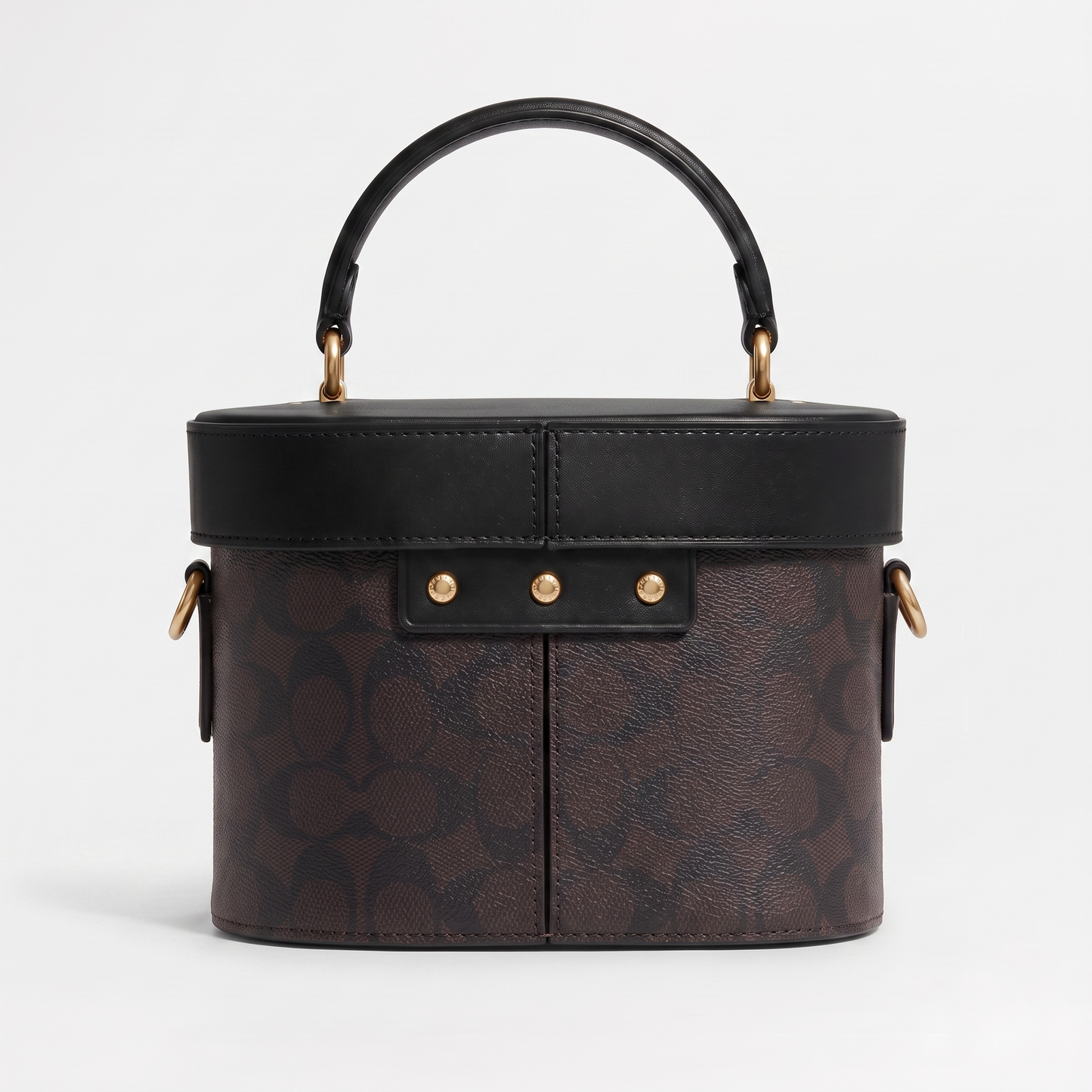 C-O-A-C-H MAKEUP BAG CBQ35 BROWN MONOGRAM&BLACK FOR WOMEN