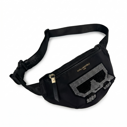 K.A-R.L L.A.G.E-R.F.E.L.D BELT BAG BLACK FOR WOMEN