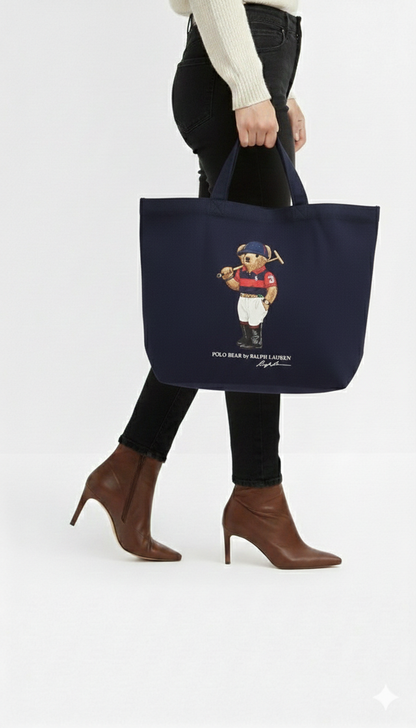 P-O-L-O R-A-L-P-H  L-A-U-R-E-N HANDBAG NAVY BLUE FOR WOMEN