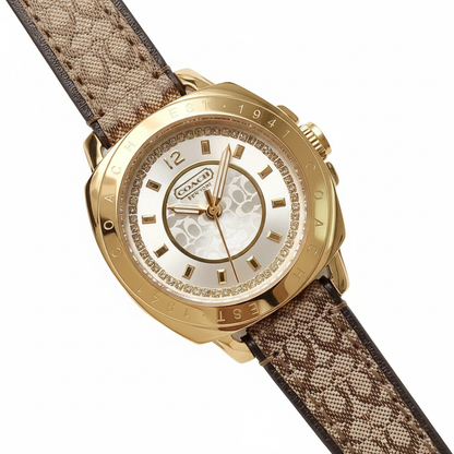 C-O-A-C-H WATCH GOLD FOR WOMEN