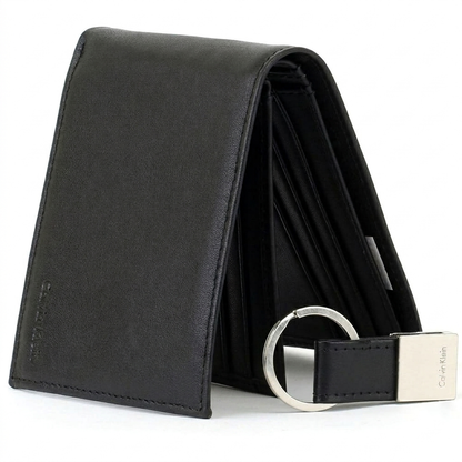C-A-L-V-I-N K-L-E-I-N WALLET&KEY CHAIN BLACK FOR MEN