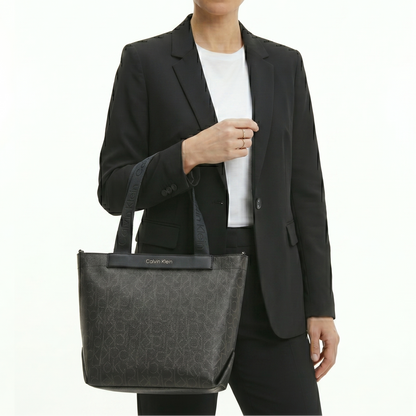 C-A-L-V-I-N K-L-E-I-N SHOULDER BAG BLACK MONOGRAM FOR WOMEN