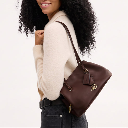 C-O-A-C-H SHOULDER BAG CFP35 BROWN FOR WOMEN