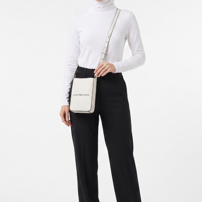 C-A-L-V-I-N K-L-E-I-N CROSSBODY BAG WHITE FOR WOMEN