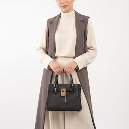 M.I-C.H-A.E.L K.O-R.S CROSSBODY BAG 35F1GHMS1B BLACK&GREY MONOGRAM FOR WOMEN
