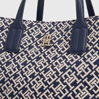 T.O.M-M.Y H.I.L.F-I.G.E.R CROSSBODY BAG NAVY MONOGRAM FOR WOMEN