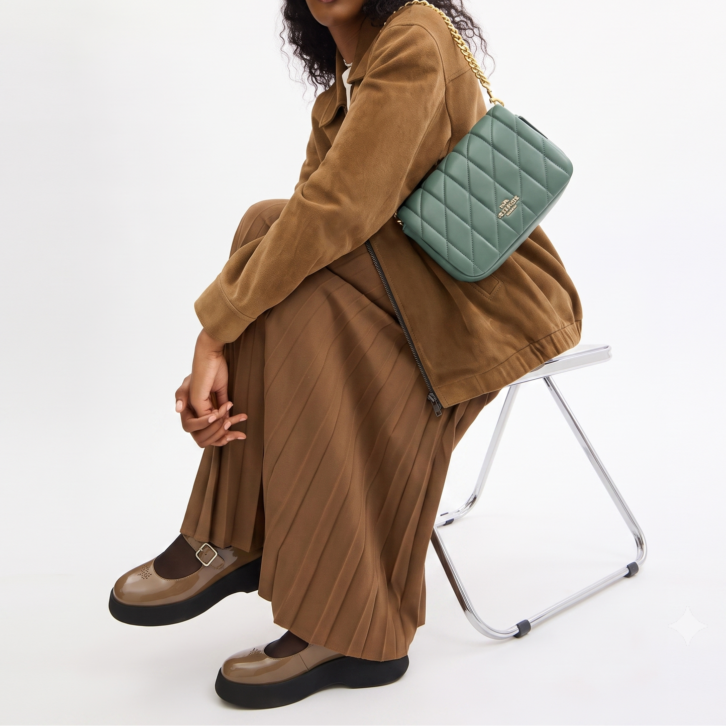 C-O-A-C-H CROSSBODY BAG CY663 GREEN FOR WOMEN
