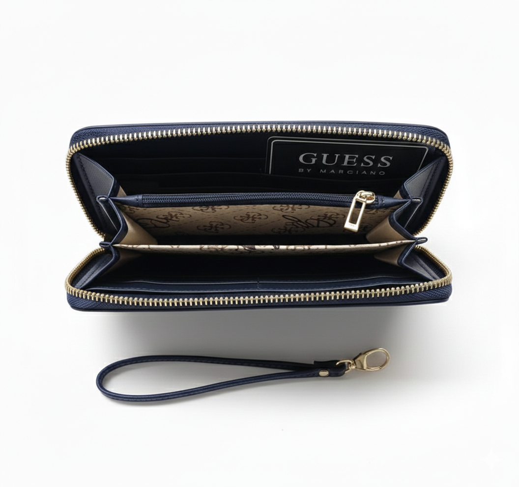 G-U-E-S-S WALLET NAVY BLUE FOR WOMEN