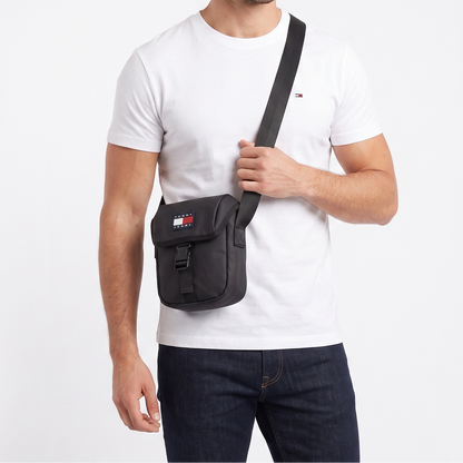 T.O.M-M.Y H.I.L.F-I.G.E.R CROSSBODY BAG BLACK FOR MEN