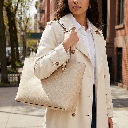 C-O-A-C-H SHOULDER BAG CAZ00 BEIGE FOR WOMEN